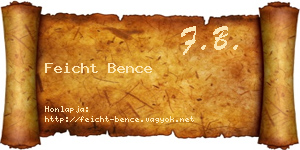 Feicht Bence névjegykártya
